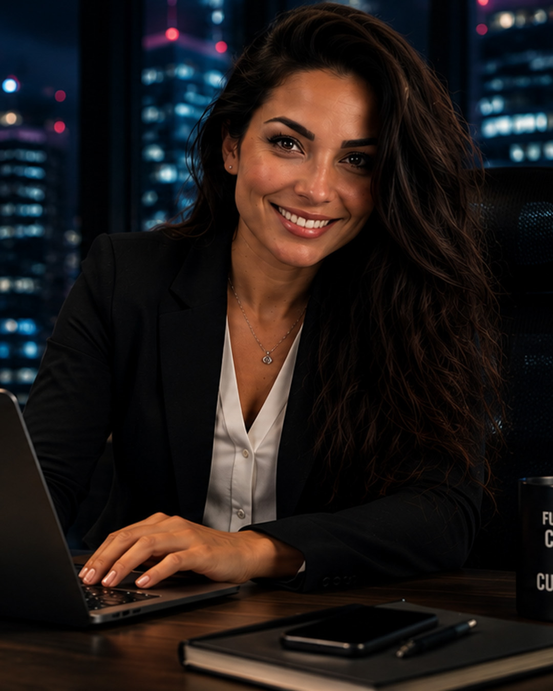 Professional IT consultant monitoring business systems from a modern office with multiple technology dashboards, representing proactive managed IT services and business technology support